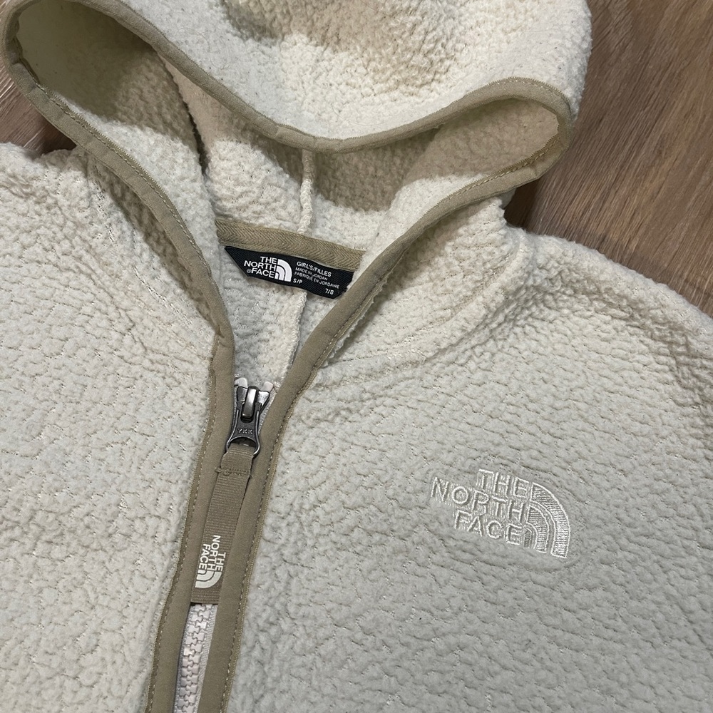 The North Face Kids Sherpa Fleece Zip Up Hoodie Jacket